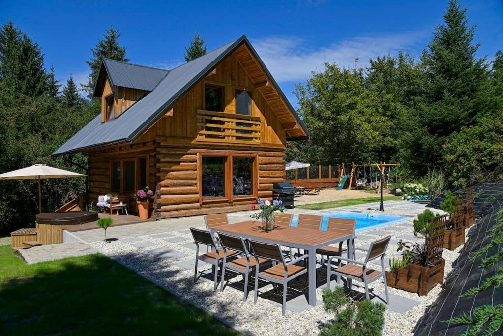 Polana Slowikowa 5 Star- Domek W Gorach Z Jacuzzi, Sauna,Basen,Ogrod Z Lasem, Kominek I Narty Stroza  Exteriér fotografie